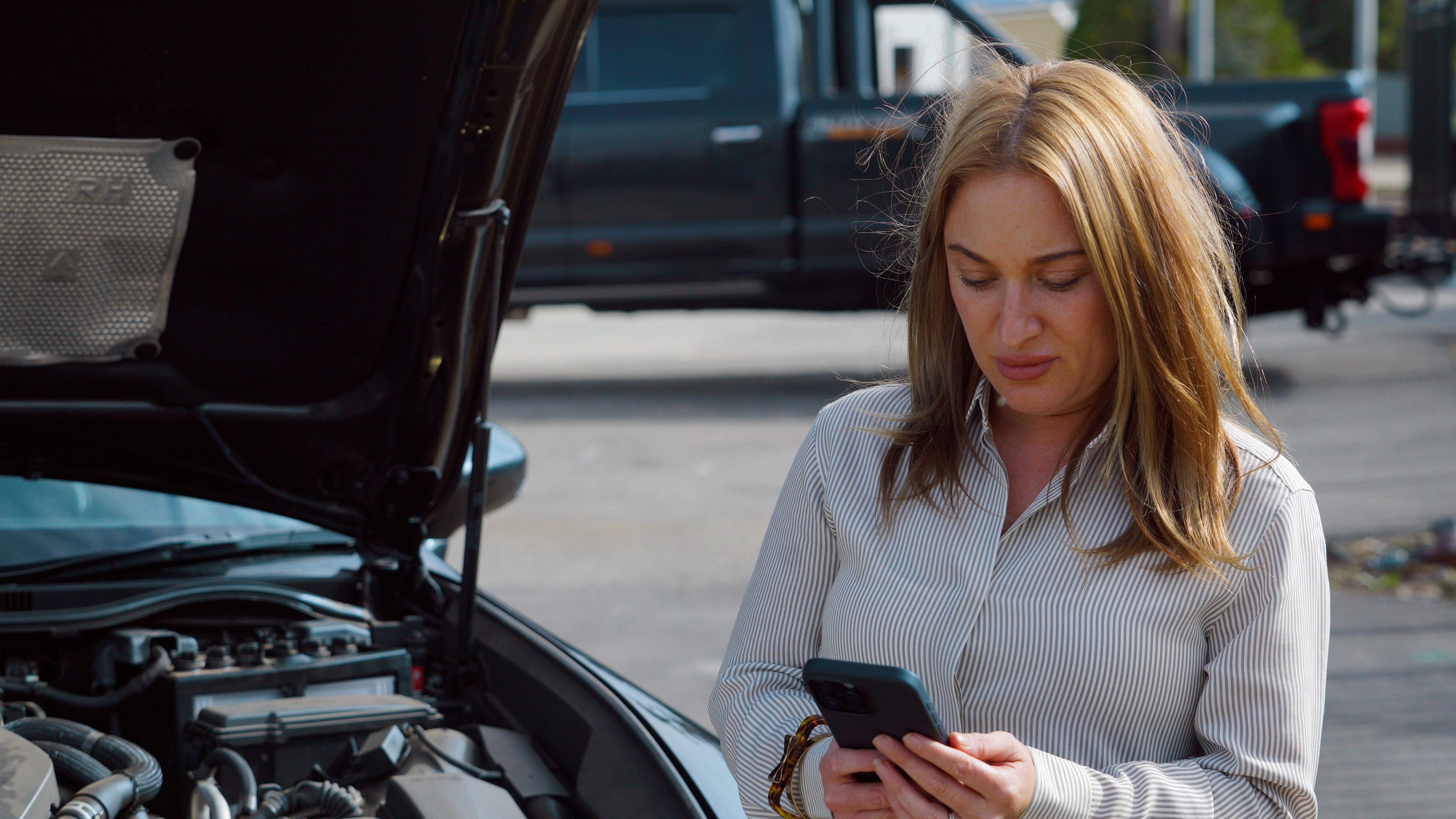 Person speaking firmly