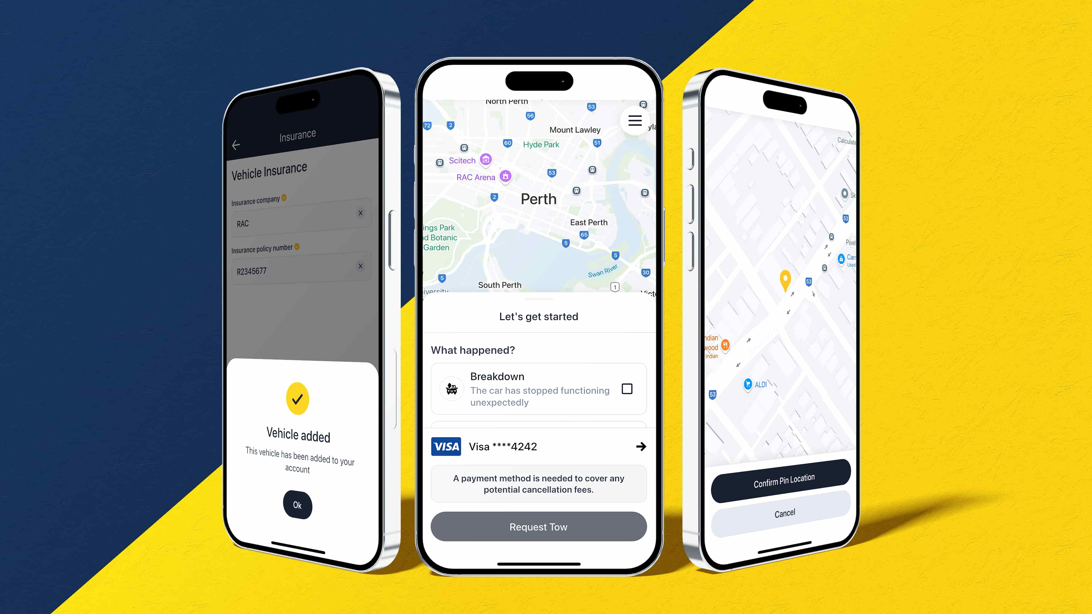 Hand holding money with car in background