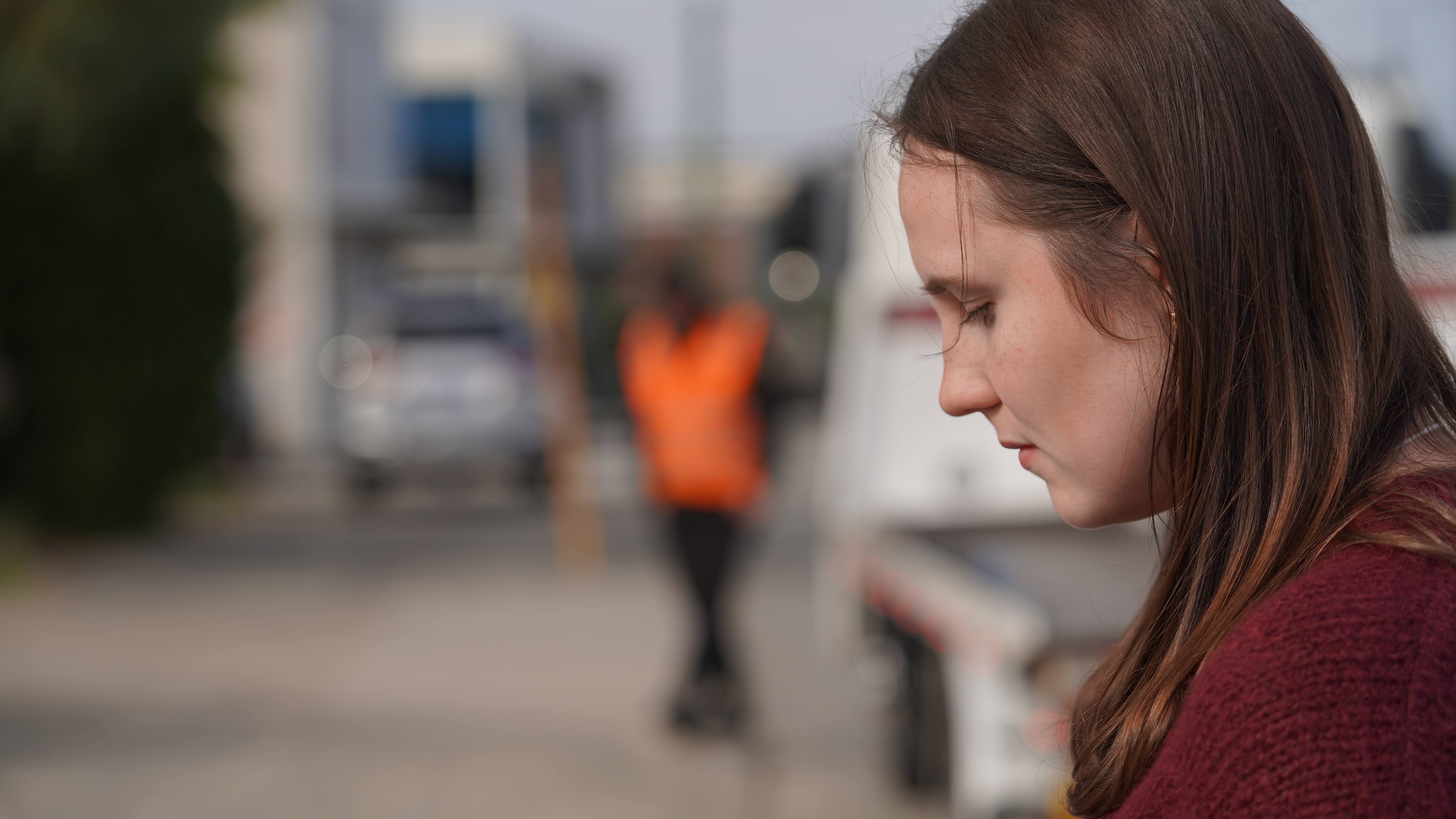 Car safely on side of road
